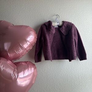 ZARA Cozy Purple Knit Sweater